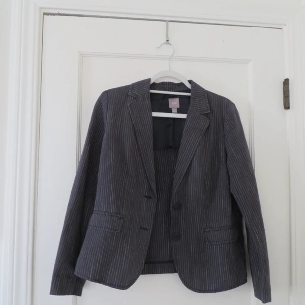 J. Jill Gray Pinstripe Blazer